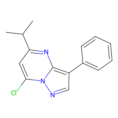 7-Chloro-3-phenyl-5-(propan-2-yl)pyrazolo[1,5-a]pyrimidine structure