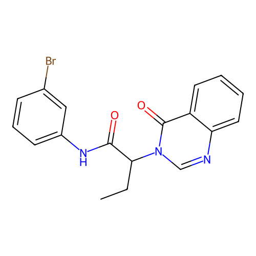 N-(3-bromophenyl)-2-(4-oxoquinazolin-3(4H)-yl)butanamide structure