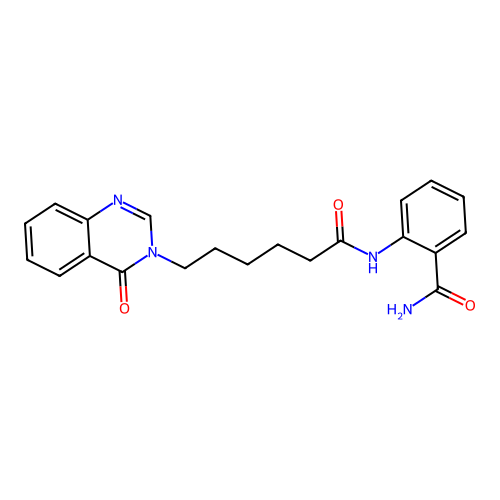 2-{[6-(4-oxoquinazolin-3(4H)-yl)hexanoyl]amino}benzamide structure