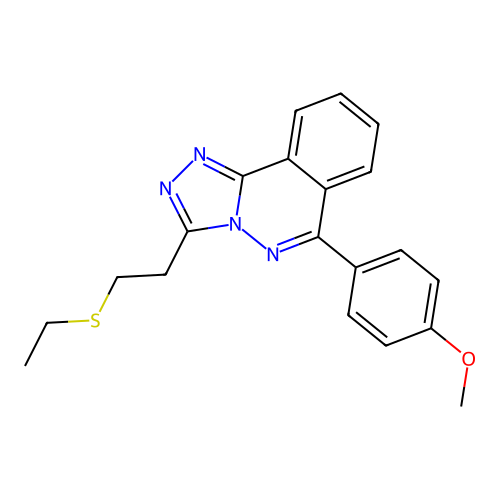3-[2-(Ethylsulfanyl)ethyl]-6-(4-methoxyphenyl)[1,2,4]triazolo[3,4-a]phthalazine structure