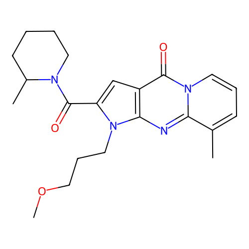 1-(3-methoxypropyl)-9-methyl-2-(2-methylpiperidine-1-carbonyl)pyrido[1,2-a]pyrrolo[2,3-d]pyrimidin-4(1H)-one structure