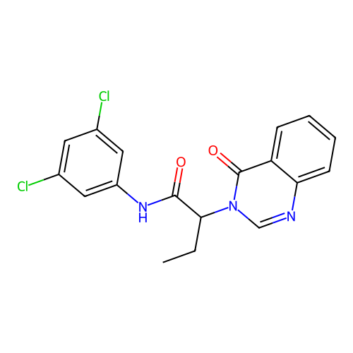 N-(3,5-dichlorophenyl)-2-(4-oxoquinazolin-3(4H)-yl)butanamide structure