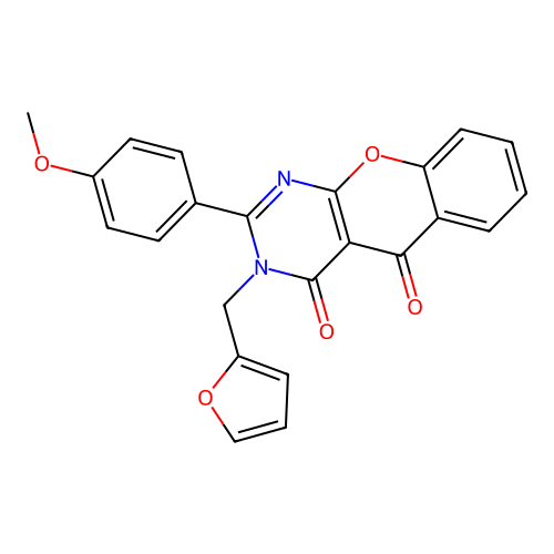 3-(furan-2-ylmethyl)-2-(4-methoxyphenyl)-3H-chromeno[2,3-d]pyrimidine-4,5-dione structure