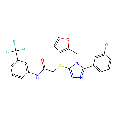 C22H16ClF3N4O2S structure