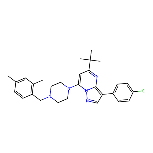 C29H34ClN5 structure