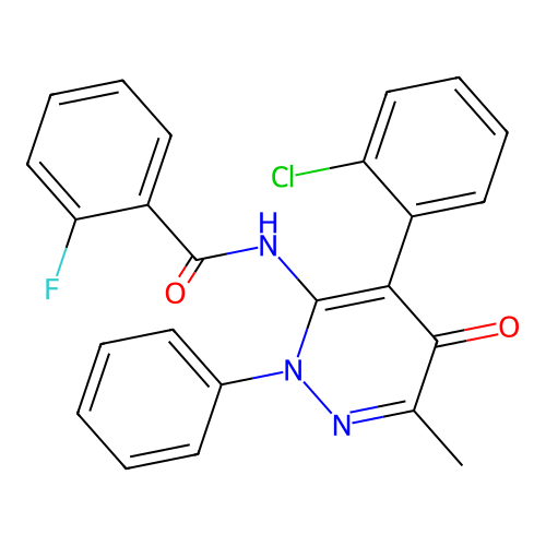 C24H17ClFN3O2 structure