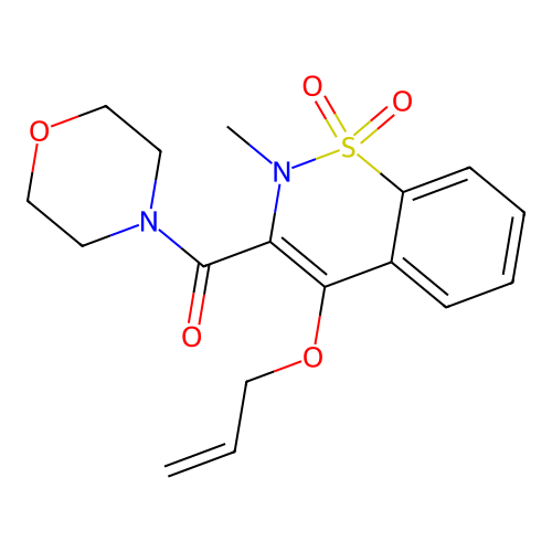 (2-methyl-1,1-dioxo-4-prop-2-enoxy-1 structure
