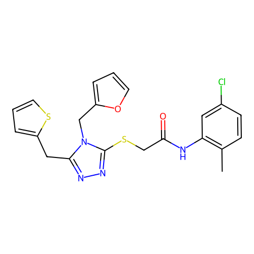C21H19ClN4O2S2 structure