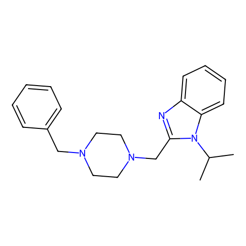 2-[(4-Benzylpiperazin-1-yl)methyl]-1-propan-2-ylbenzimidazole structure