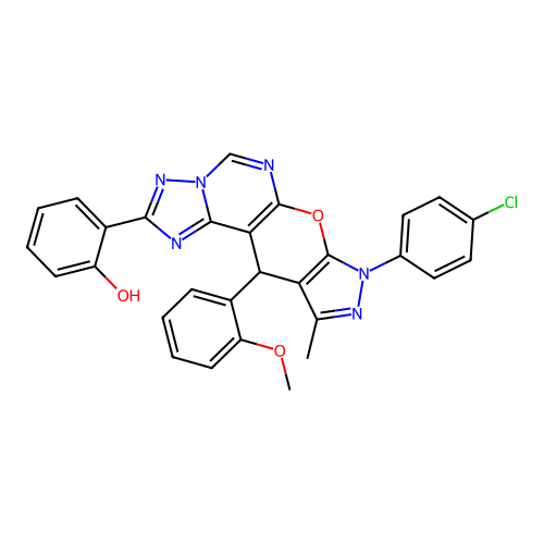 C29H21ClN6O3 structure