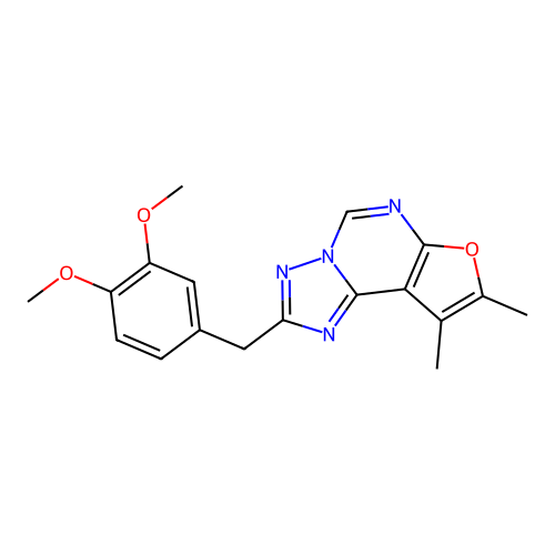 2-(3,4-Dimethoxybenzyl)-8,9-dimethylfuro[3,2-e][1,2,4]triazolo[1,5-c]pyrimidine structure
