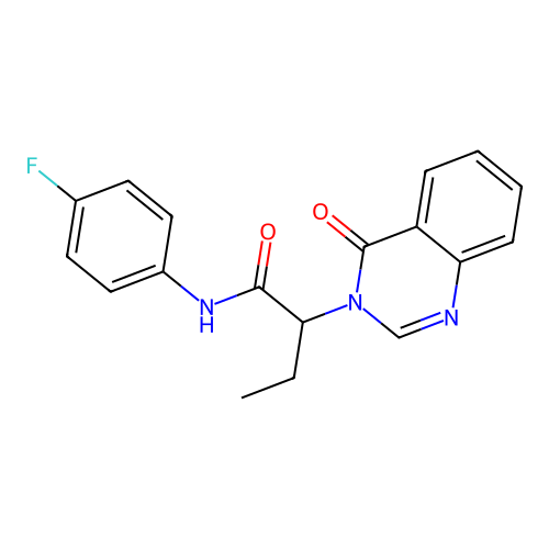 N-(4-fluorophenyl)-2-(4-oxoquinazolin-3(4H)-yl)butanamide structure