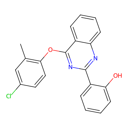 2-(4-(4-Chloro-2-methylphenoxy)quinazolin-2-yl)phenol structure