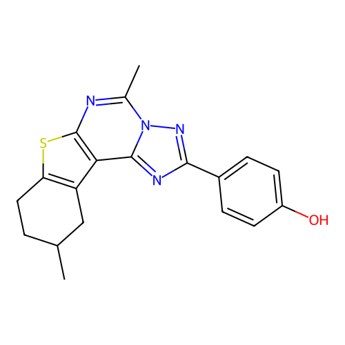 C19H18N4OS structure