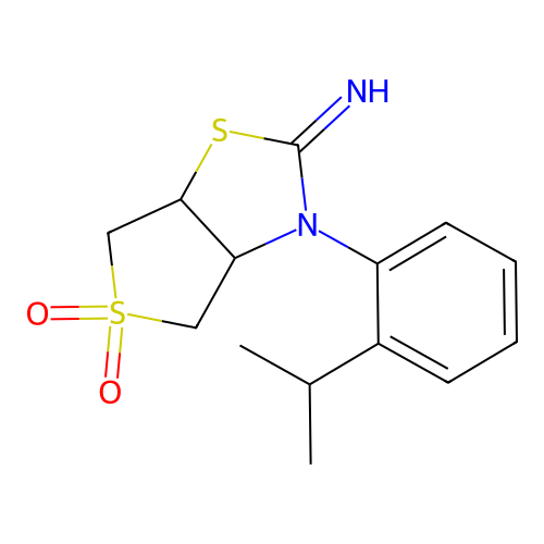 3-(2-Isopropylphenyl)tetrahydrothieno[3,4-d][1,3]thiazol-2(3h)-imine 5,5-dioxide structure