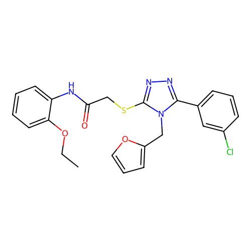 C23H21ClN4O3S structure