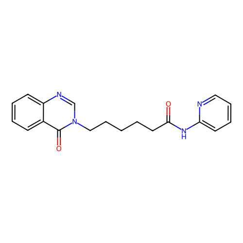 6-(4-oxoquinazolin-3(4H)-yl)-N-(pyridin-2-yl)hexanamide structure