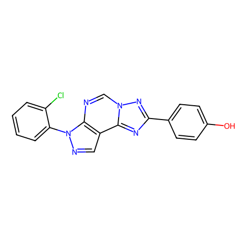 C18H11ClN6O structure