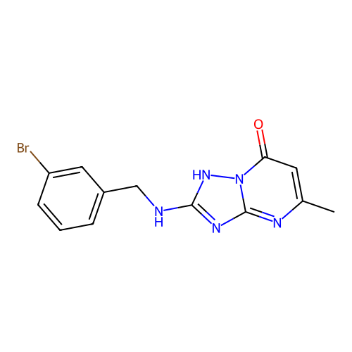 2-[(3-Bromobenzyl)amino]-5-methyl[1,2,4]triazolo[1,5-a]pyrimidin-7-ol structure