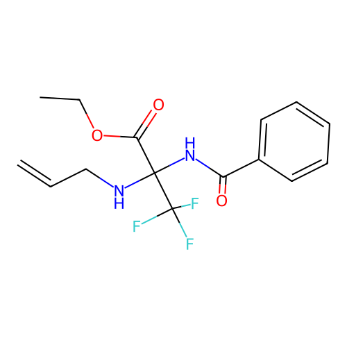 Ethyl 2-(allylamino)-2-benzamido-3,3,3-trifluoropropanoate structure