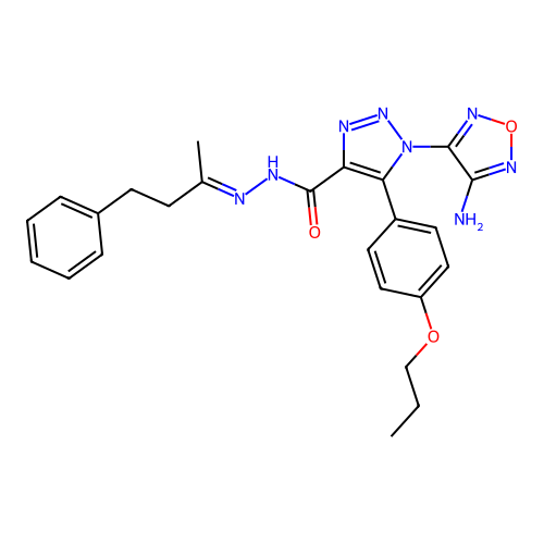 C24H26N8O3 structure