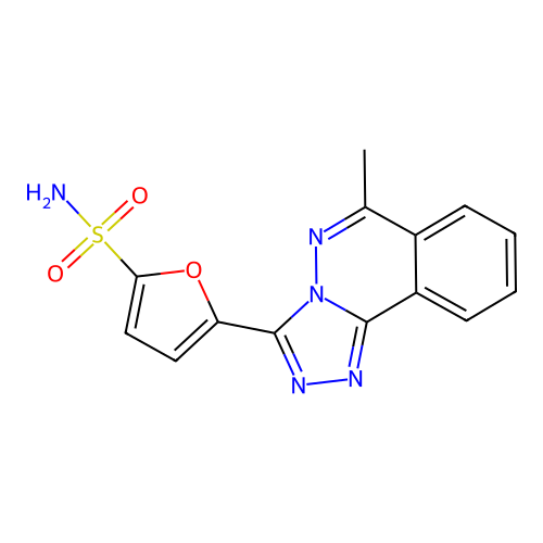 5-(6-Methyl-[1,2,4]triazolo[3,4-a]phthalazin-3-yl)furan-2-sulfonamide structure