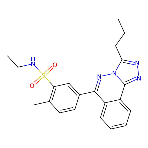 N-ethyl-2-methyl-5-(3-propyl-[1,2,4]triazolo[3,4-a]phthalazin-6-yl)benzenesulfonamide structure