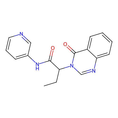 2-(4-oxoquinazolin-3(4H)-yl)-N-(pyridin-3-yl)butanamide structure
