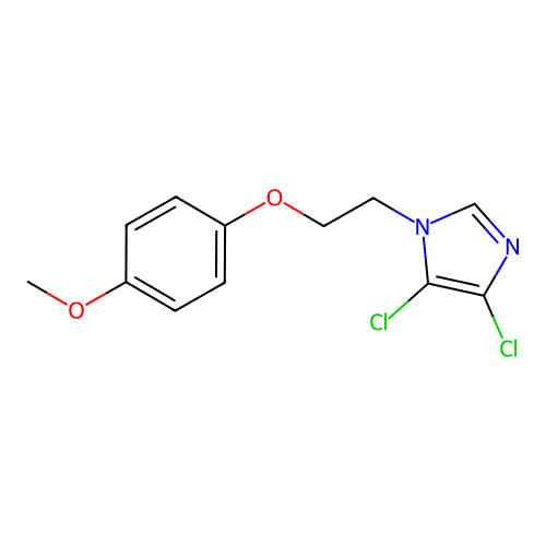 4,5-Dichloro-1-[2-(4-methoxyphenoxy)ethyl]imidazole structure