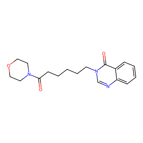 3-[6-(morpholin-4-yl)-6-oxohexyl]quinazolin-4(3H)-one structure