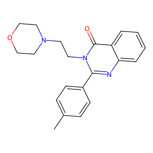 2-(4-Methylphenyl)-3-(2-morpholin-4-ylethyl)quinazolin-4-one structure