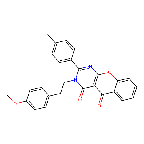3-(4-methoxyphenethyl)-2-(p-tolyl)-3H-chromeno[2,3-d]pyrimidine-4,5-dione structure