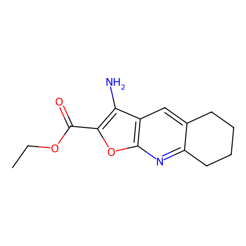 Ethyl 3-amino-5,6,7,8-tetrahydrofuro[2,3-b]quinoline-2-carboxylate structure