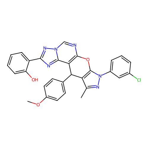 C29H21ClN6O3 structure