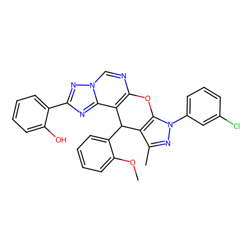 C29H21ClN6O3 structure