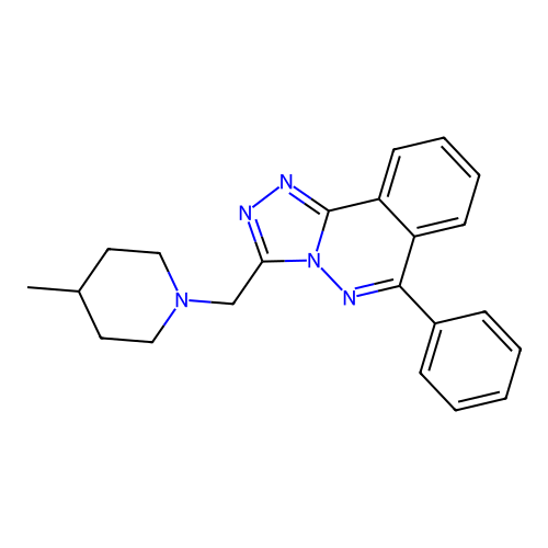 3-[(4-Methylpiperidin-1-yl)methyl]-6-phenyl[1,2,4]triazolo[3,4-a]phthalazine structure