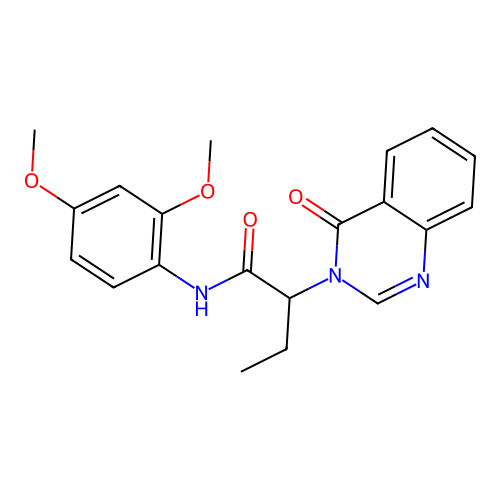 N-(2,4-dimethoxyphenyl)-2-(4-oxoquinazolin-3(4H)-yl)butanamide structure