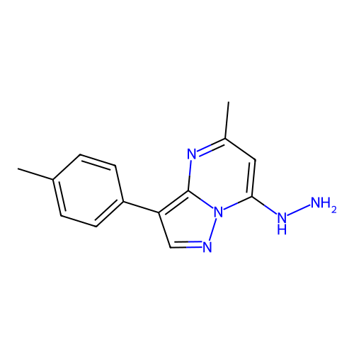 7-Hydrazinyl-5-methyl-3-(4-methylphenyl)pyrazolo[1,5-a]pyrimidine structure