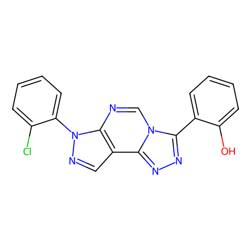 C18H11ClN6O structure