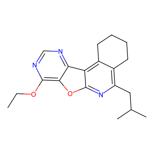 8-Ethoxy-5-isobutyl-1,2,3,4-tetrahydro-7-oxa-6,9,11-triaza-benzo[c]fluorene structure