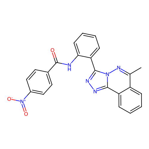 N-(2-(6-methyl-[1,2,4]triazolo[3,4-a]phthalazin-3-yl)phenyl)-4-nitrobenzamide structure