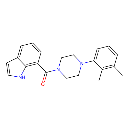 (4-(2,3-dimethylphenyl)piperazin-1-yl)(1H-indol-7-yl)methanone structure