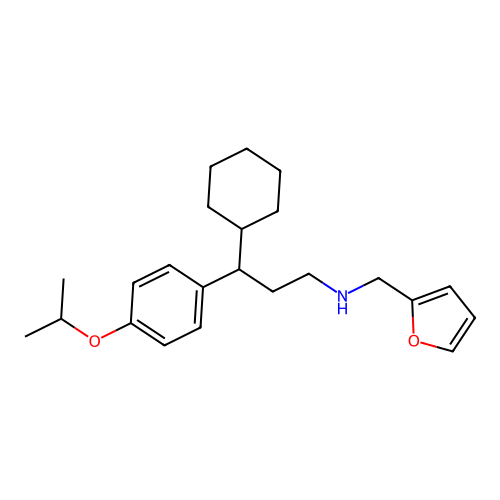 3-cyclohexyl-N-(furan-2-ylmethyl)-3-[4-(propan-2-yloxy)phenyl]propan-1-amine structure