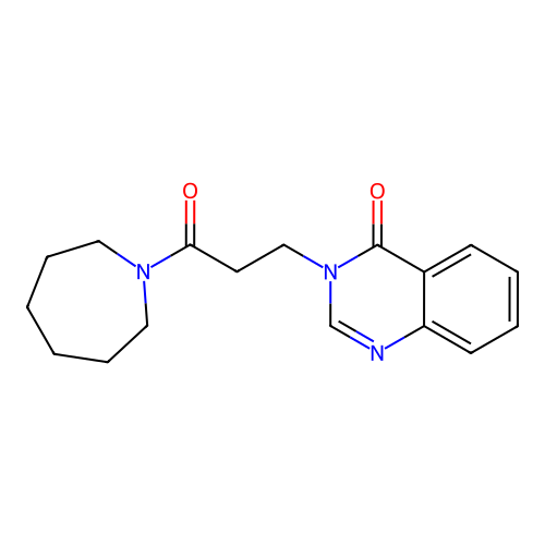 3-[3-(1-azepanyl)-3-oxopropyl]-4(3H)-quinazolinone structure