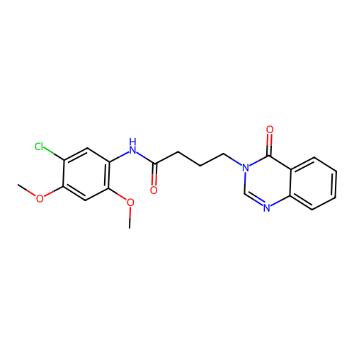N-(5-chloro-2,4-dimethoxyphenyl)-4-(4-oxoquinazolin-3(4H)-yl)butanamide structure