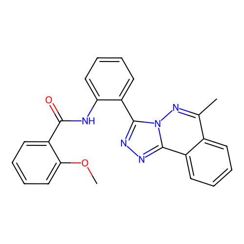 2-methoxy-N-[2-(6-methyl[1,2,4]triazolo[3,4-a]phthalazin-3-yl)phenyl]benzamide structure