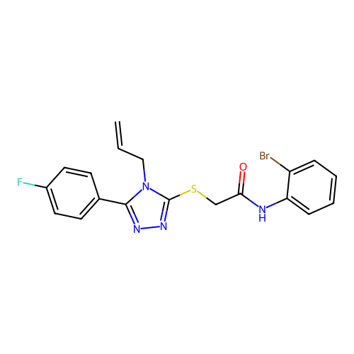 C19H16BrFN4OS structure