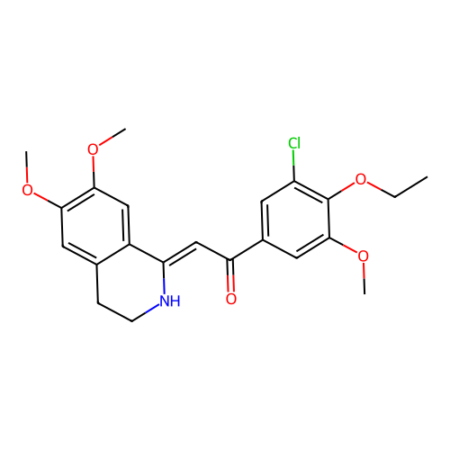 (Z)-1-(3-chloro-4-ethoxy-5-methoxyphenyl)-2-(6,7-dimethoxy-3,4-dihydroisoquinolin-1(2H)-ylidene)ethanone structure