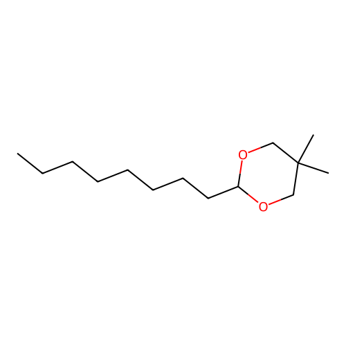 5,5-Dimethyl-2-octyl-1,3-dioxane structure