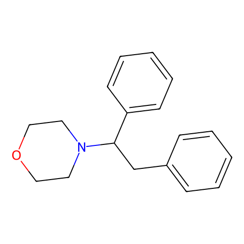 4-(1,2-Diphenylethyl)morpholine structure